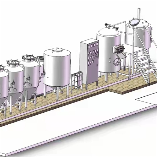 啤酒發(fā)酵系統三維圖